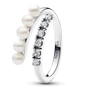 PANDORA gyűrű Gyöngyök és cirkóniák  gyűrű 193145C01 #1477396
