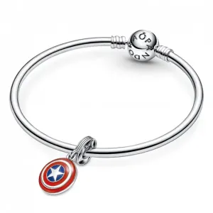 PANDORA Marvel karkötő Captain America Shield  karkötő 590713+790780C01 #630427