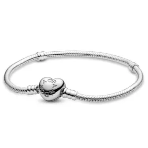 Pandora Ezüst karkötő szív kapoccsal 590719 16 cm