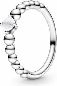 Pandora Ezüst gyűrű áprilisban született nőknek 198867C04 50 mm
