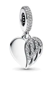 Pandora Finom ezüst medál Szív angyalszárnnyal Moments 792646C01