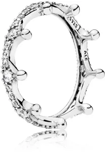 Pandora Gyönyörű ezüst gyűrű Elvarázsolt korona 197087CZ 60 mm