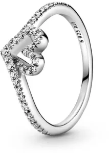 Pandora Romantikus ezüst szív gyűrű Wish 199302C01 60 mm