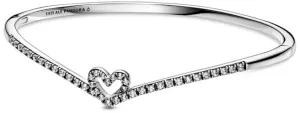 Pandora Romantikusszilárd karkötő szívvel Wish 599297C01 17 cm