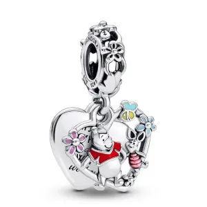 Pandora Finom ezüst medál Micimackó és Malacka Disney 792214C01