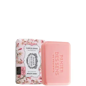 Panier des Sens Extra gyengéd natúr szappan shea vajjal Cherry Blossom (Extra-Soft Vegetable Soap) 200 g