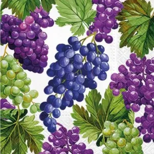 Decoupage szalvéták Natural Grapes  - 1 db (decoupage szalvéták)