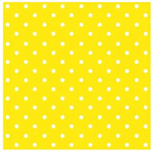 Decoupage szalvéták Yellow Dots - 1 db (Decoupage szalvéták)
