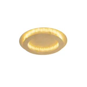 Art deco mennyezeti lámpa, arany / sárgaréz 50 cm, LED-el, Belle