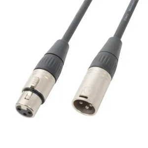 PD Connex DMX kábel, 3 pólusú XLR-csatlakozó, anya-apa, 120 ohm, 12 m