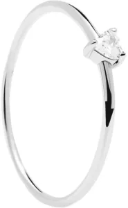 PDPAOLA Ezüst gyűrű szívvel White Heart Silver AN02-223 50 mm