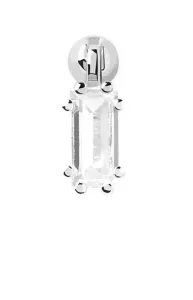 PDPAOLA Gyengéd ezüst single fülbevaló cirkónium kővel ALI Silver PG02-723-U - 1 db