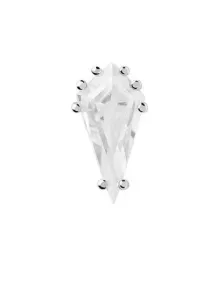 PDPAOLA Gyengéd ezüst single fülbevaló cirkónium kővel NOA Silver PG02-759-U - 1 db