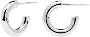 PDPAOLA Minimalista ezüst karika fülbevaló Mini CLOUD Silver AR02-376-U