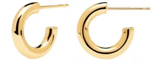 PDPAOLA Minimalista karika aranyozott fülbevaló Mini CLOUD Gold AR01-376-U
