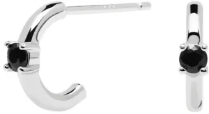 PDPAOLA Romantikus ezüst fülbevalók White Solitary Silver AR02-335-U