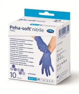 Peha-soft Nitril latex kesztyű nélkül 10 db S