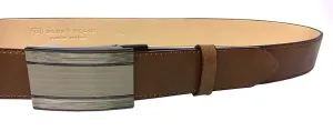 Penny Belts Férfi bőr elegáns öv 35-020-A7 brown 100 cm
