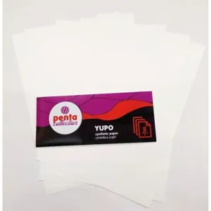 YUPO szintetikus papír Pentart 5db (Szintetikus papír)