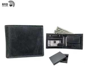 Hagyományos elegáns fekete pénztárca