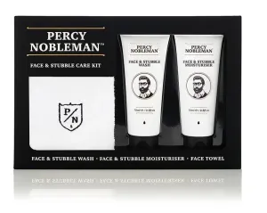 Percy Nobleman Arc és szakáll ápoló ajándékszett férfiaknak (Face & Stubble Care Kit)