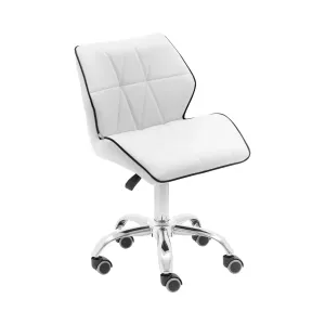 Gurulós szék háttámlával - 45–59 cm - 150 kg - fehér | physa #777527