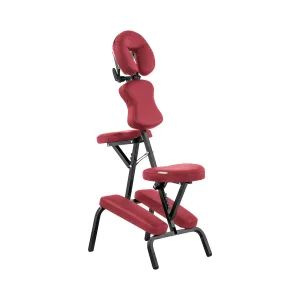 Összecsukható masszázs szék - 130 kg - Piros | physa