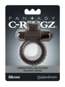 Pipedrem Fantasy C-Ringz - vibrációs péniszgyűrű (fekete) #323523