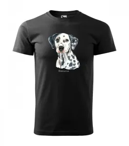 Divatos férfi póló a dalmát kutyafajta szerelmeseinek XL Fekete
