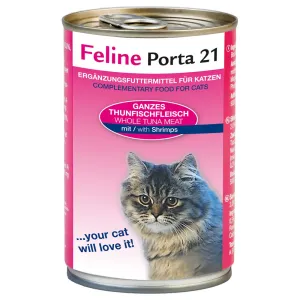Feline Porta 21 - 6 x 400 g - Tonhal & garnélarák