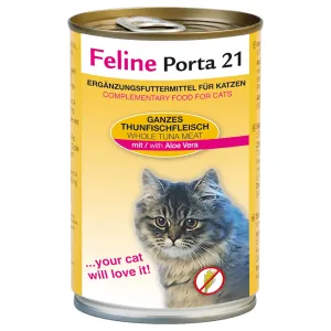 Feline Porta 21 gazdaságos csomag - 12 x 400 g - Tonhal & aloe vera