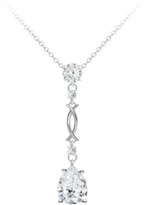 Preciosa Csodálatos Mongona ezüst nyaklánc köbös cirkónium kővel Preciosa 5324 00