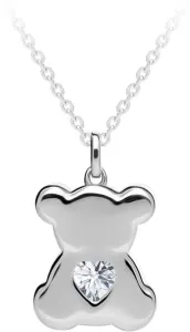 Preciosa Ezüst nyaklánc Shiny Teddy cirkónium kövekkel Preciosa 5326 00 (lánc, medál)