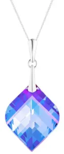 Preciosa Ezüst nyaklánc kristályokkal Lilac 6043 43 (lánc, medál)