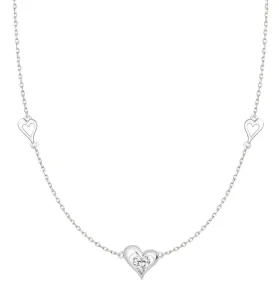Preciosa Romantikus ezüst nyaklánc Clarity cirkónium kővel Preciosa 5386 00