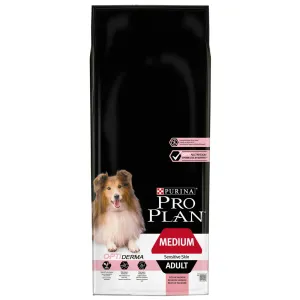 2x14 kg PURINA PRO PLAN Medium Adult Sensitive Skin száraz kutyatáp