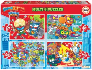 Puzzle Superthings Multi 4 Educa 50-80-100-150 darabos 6 évtől