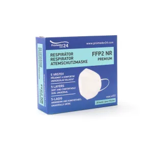 Promedor24 Légzésvédő pormaszk FFP2, 5 rétegű - 10 db