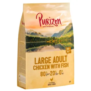1kg Purizon Large Adult csirke & hal - gabonamentes száraz kutyatáp rendkívüli árengedménnyel