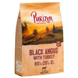 2x12kg Purizon Black-Angus-marha pulykával Adult - gabonamentes száraz kutyatáp új receptúrával