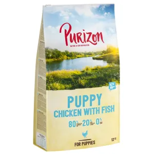 2x12kg Purizon Puppy csirke & hal- gabonamentes száraz kutyatáp új receptúrával