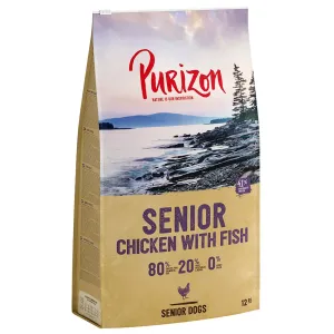 2x12kg Purizon Senior csirke & hal - gabonamentes száraz kutyatáp