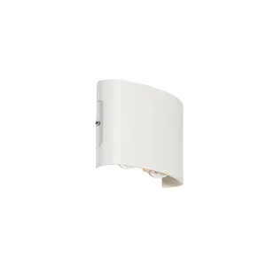 Kültéri fali lámpa fehér, LED 4-lámpás IP54 - Buta