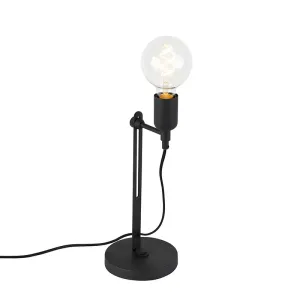 Ipari asztali lámpa fekete - Csúsztatható