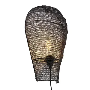 Keleti fali lámpa fekete 45 cm - Nidum