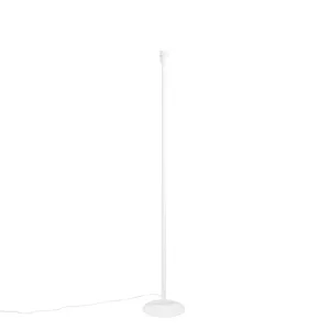Klasszikus állólámpa fehér árnyékolás nélkül - Simplo
