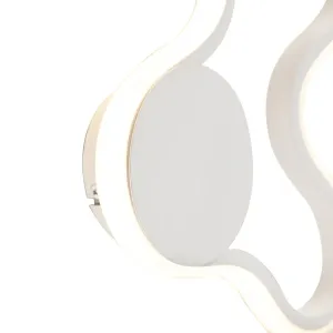 Modern fali lámpa fehér LED-del - Plomp