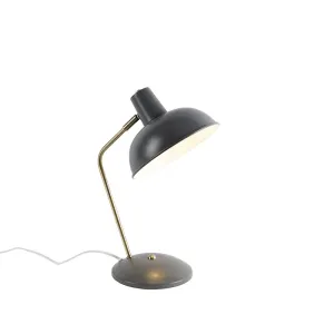 Retro asztali lámpa, bronz - Milou