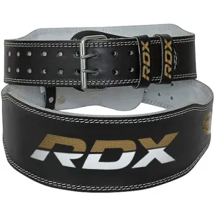6“ Leather fitnesz öv Black/Gold - RDX Sports