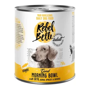 12x750g Rebell Belle Adult Good Morning Bowl - vegetáriánus nedves kutyatáp